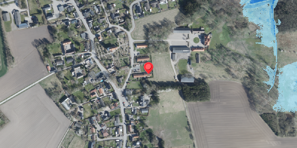 Oversvømmelsesrisiko fra vandløb på Kirkevej 8B, 4100 Ringsted