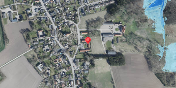 Oversvømmelsesrisiko fra vandløb på Kirkevej 10B, 4100 Ringsted