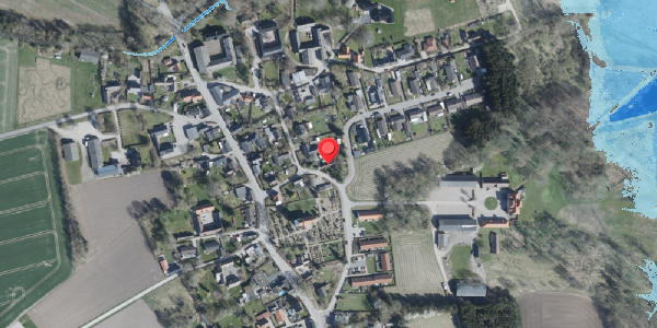 Oversvømmelsesrisiko fra vandløb på Kirkevej 36, . , 4100 Ringsted