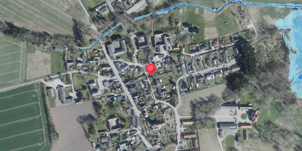 Oversvømmelsesrisiko fra vandløb på Kirkevej 42, . , 4100 Ringsted