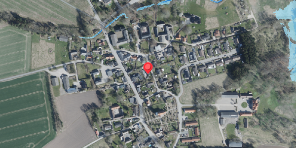 Oversvømmelsesrisiko fra vandløb på Kirkevej 45, 4100 Ringsted