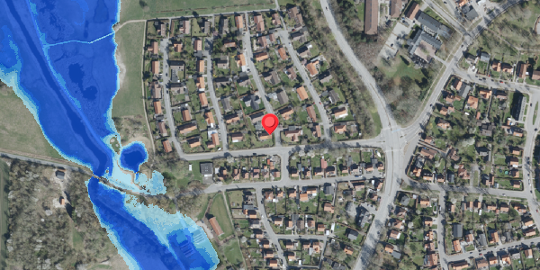 Oversvømmelsesrisiko fra vandløb på Maglemosevej 1, . , 4100 Ringsted