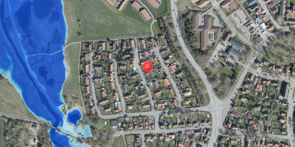 Oversvømmelsesrisiko fra vandløb på Maglemosevej 8, . , 4100 Ringsted