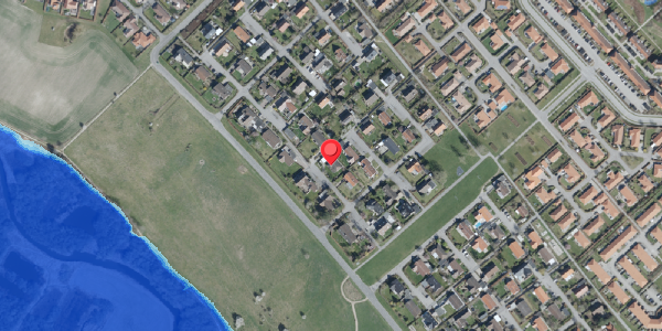 Oversvømmelsesrisiko fra vandløb på Munkebjergvej 9, 4100 Ringsted