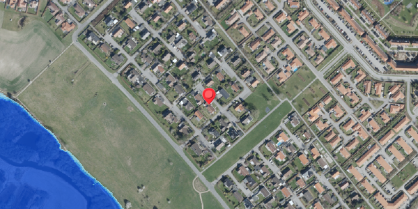 Oversvømmelsesrisiko fra vandløb på Munkebjergvej 13, 4100 Ringsted