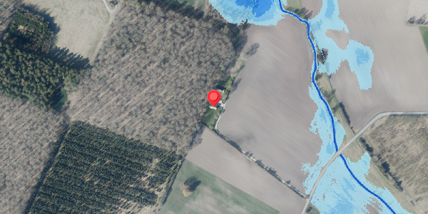Oversvømmelsesrisiko fra vandløb på Nyvangsvej 53, 4100 Ringsted