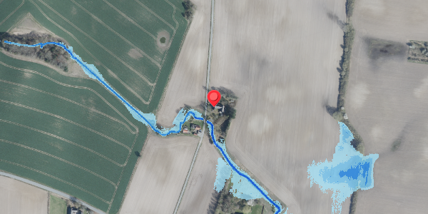 Oversvømmelsesrisiko fra vandløb på Ortvedlund 6, . , 4100 Ringsted