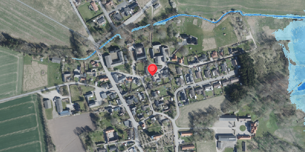 Oversvømmelsesrisiko fra vandløb på Roligheden 4, 4100 Ringsted