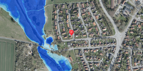 Oversvømmelsesrisiko fra vandløb på Ryttermosevej 1, . , 4100 Ringsted