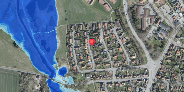 Oversvømmelsesrisiko fra vandløb på Ryttermosevej 8, 4100 Ringsted