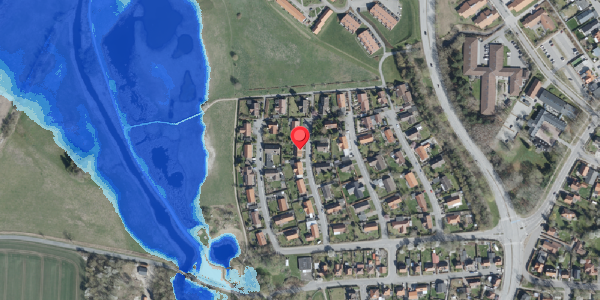Oversvømmelsesrisiko fra vandløb på Ryttermosevej 9, 4100 Ringsted