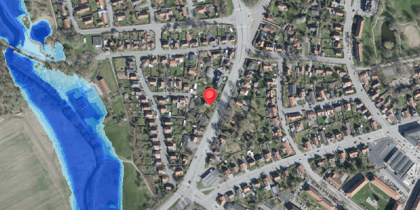 Oversvømmelsesrisiko fra vandløb på Sorøvej 26, . , 4100 Ringsted