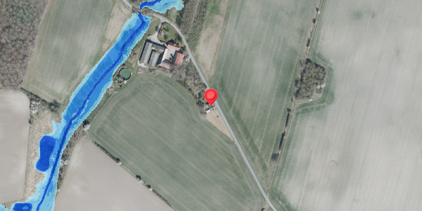 Oversvømmelsesrisiko fra vandløb på Store Bøgeskovvej 21, 4100 Ringsted