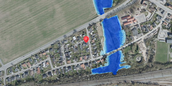 Oversvømmelsesrisiko fra vandløb på Uffesvej 1A, 4100 Ringsted