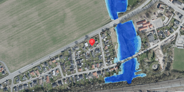 Oversvømmelsesrisiko fra vandløb på Uffesvej 4, 4100 Ringsted