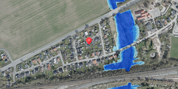 Oversvømmelsesrisiko fra vandløb på Uffesvej 5, 4100 Ringsted