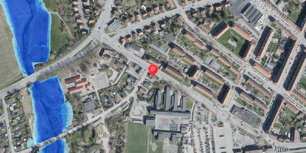 Oversvømmelsesrisiko fra vandløb på Vestervej 23, 4100 Ringsted