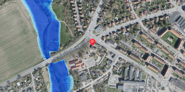 Oversvømmelsesrisiko fra vandløb på Vestervej 29, 4100 Ringsted