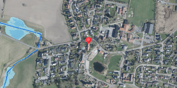 Oversvømmelsesrisiko fra vandløb på Vigersted Bygade 47, 4100 Ringsted