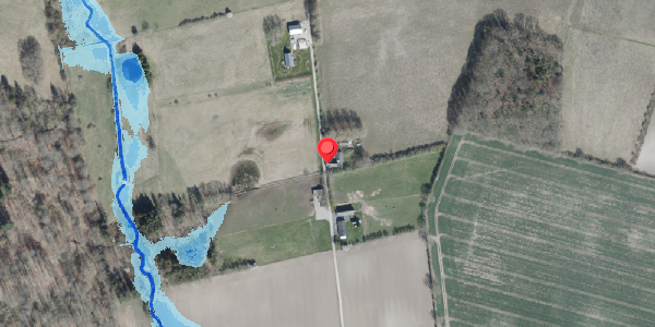 Oversvømmelsesrisiko fra vandløb på Vrangehuse 14, 4100 Ringsted