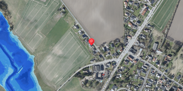 Oversvømmelsesrisiko fra vandløb på Ømarksvej 5, 4100 Ringsted