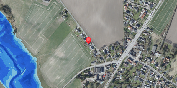 Oversvømmelsesrisiko fra vandløb på Ømarksvej 7, 4100 Ringsted