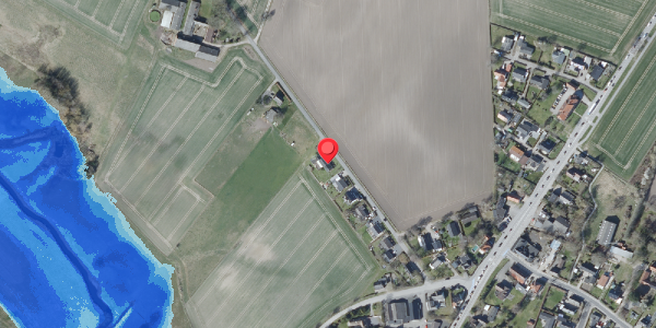 Oversvømmelsesrisiko fra vandløb på Ømarksvej 13, 4100 Ringsted