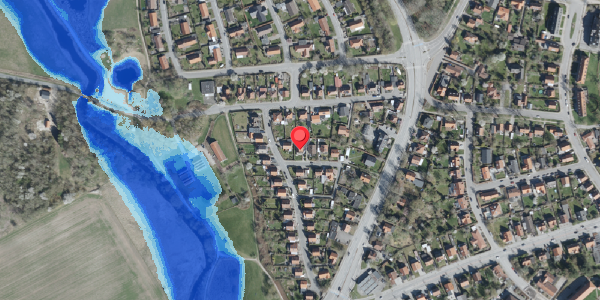Oversvømmelsesrisiko fra vandløb på Åbakken 3, 4100 Ringsted