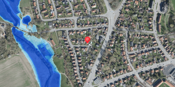 Oversvømmelsesrisiko fra vandløb på Åbakken 9, 4100 Ringsted