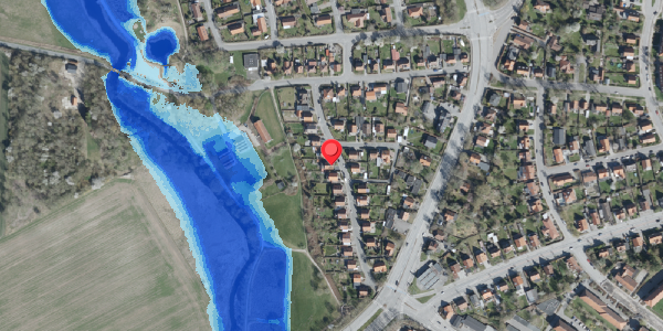 Oversvømmelsesrisiko fra vandløb på Åvejen 14, . , 4100 Ringsted