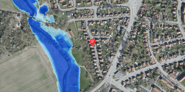 Oversvømmelsesrisiko fra vandløb på Åvejen 16, 4100 Ringsted