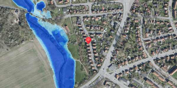 Oversvømmelsesrisiko fra vandløb på Åvejen 18, 4100 Ringsted