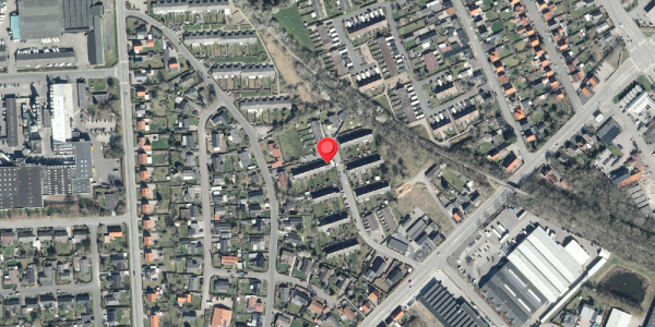 Oversvømmelsesrisiko fra vandløb på Brydes Alle 35, . , 4200 Slagelse