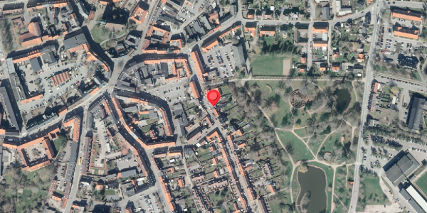 Oversvømmelsesrisiko fra vandløb på Fruegade 7, . , 4200 Slagelse