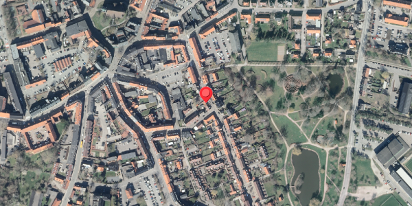 Oversvømmelsesrisiko fra vandløb på Fruegade 10, . , 4200 Slagelse
