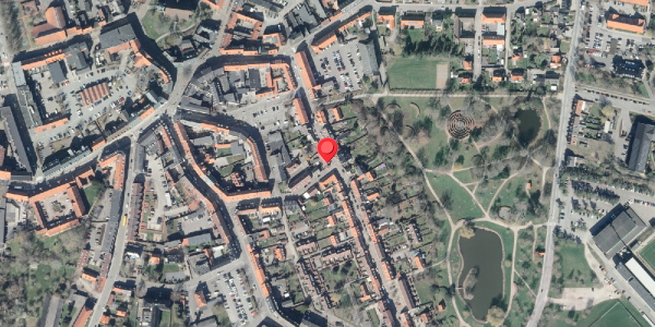Oversvømmelsesrisiko fra vandløb på Fruegade 12B, . , 4200 Slagelse