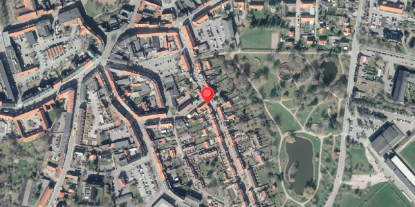 Oversvømmelsesrisiko fra vandløb på Fruegade 14A, . , 4200 Slagelse