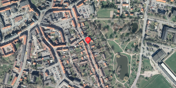 Oversvømmelsesrisiko fra vandløb på Fruegade 15B, . , 4200 Slagelse