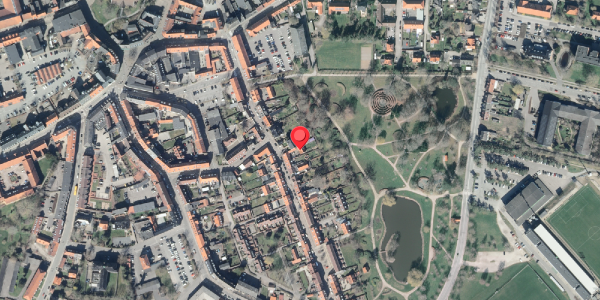 Oversvømmelsesrisiko fra vandløb på Fruegade 15C, . , 4200 Slagelse
