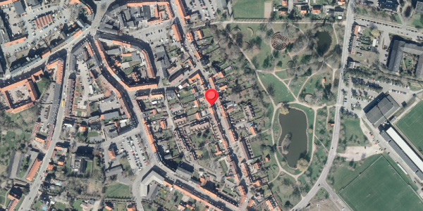 Oversvømmelsesrisiko fra vandløb på Fruegade 22B, . , 4200 Slagelse
