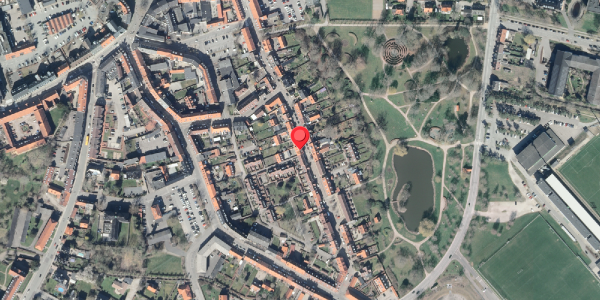 Oversvømmelsesrisiko fra vandløb på Fruegade 24A, . , 4200 Slagelse