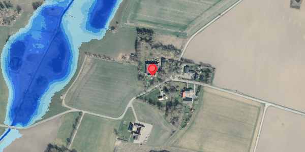 Oversvømmelsesrisiko fra vandløb på Ollerupvej 1, . , 4200 Slagelse