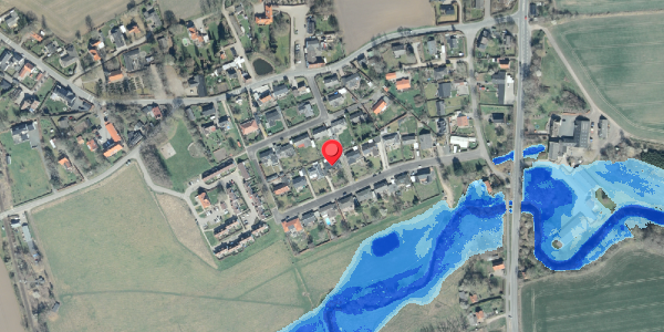 Oversvømmelsesrisiko fra vandløb på Ådalen 14, 4200 Slagelse