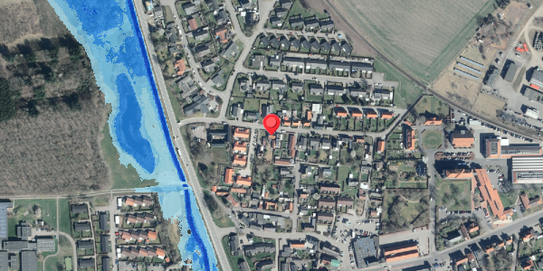 Oversvømmelsesrisiko fra vandløb på Solholmsvej 13, 4520 Svinninge