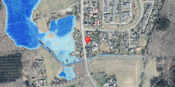 Oversvømmelsesrisiko fra vandløb på Slagelsevej 49, 4450 Jyderup