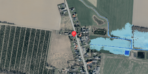 Oversvømmelsesrisiko fra vandløb på Errindlevvej 35, 4895 Errindlev