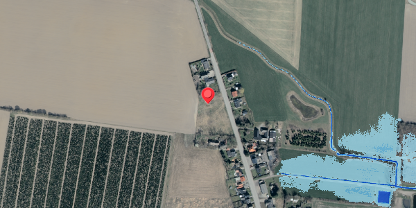 Oversvømmelsesrisiko fra vandløb på Errindlevvej 37, 4895 Errindlev