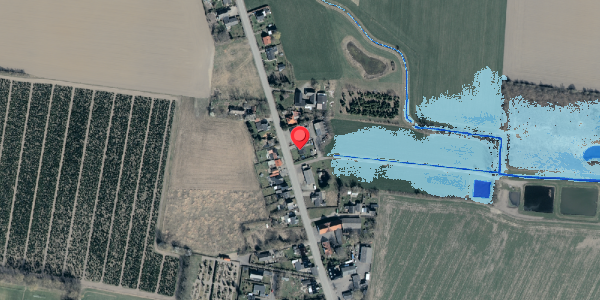 Oversvømmelsesrisiko fra vandløb på Errindlevvej 40, 4895 Errindlev