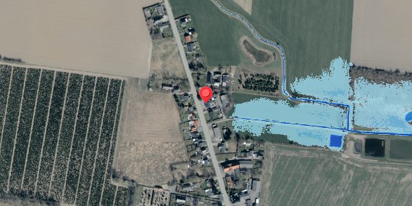Oversvømmelsesrisiko fra vandløb på Errindlevvej 42, 4895 Errindlev