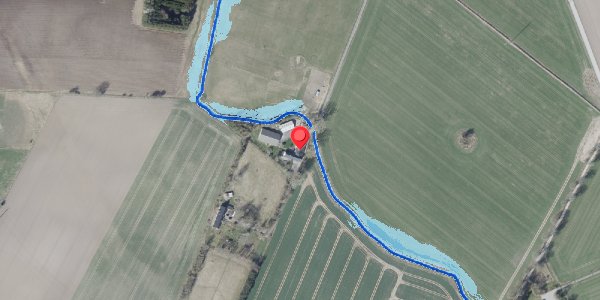 Oversvømmelsesrisiko fra vandløb på Stationsvej 56, . , 4684 Holmegaard